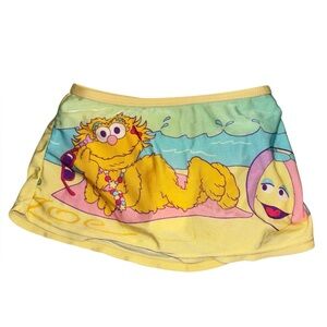Vintage Y2K Sesame Street Zoe Swim Skirt 3T